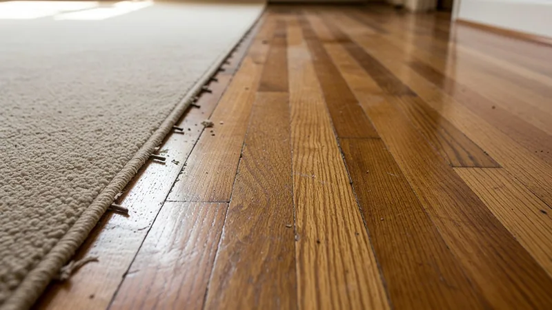 Original oak hardwood flooring refinishing in a 1920s subdivision home in Mission, KS